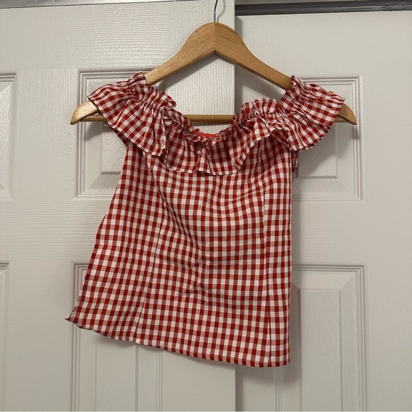 Peppermayo red and white gingham top - Picture 1 of 4